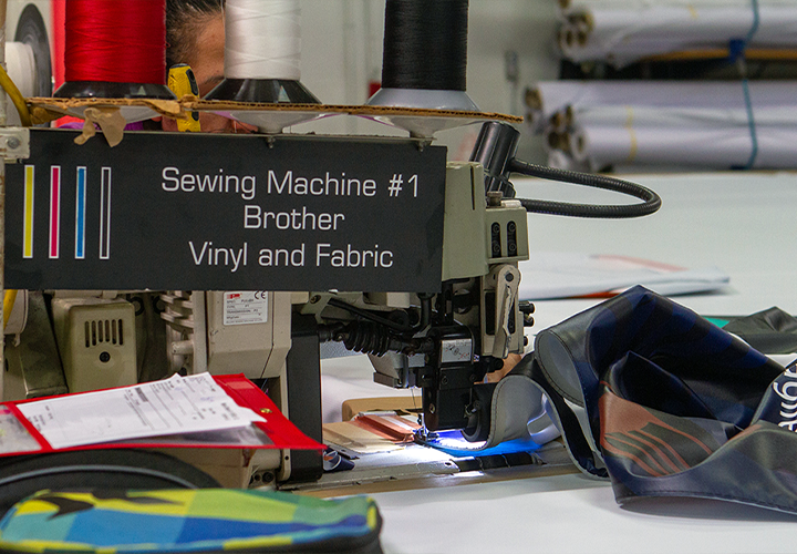 large format solution Sewing and finishing